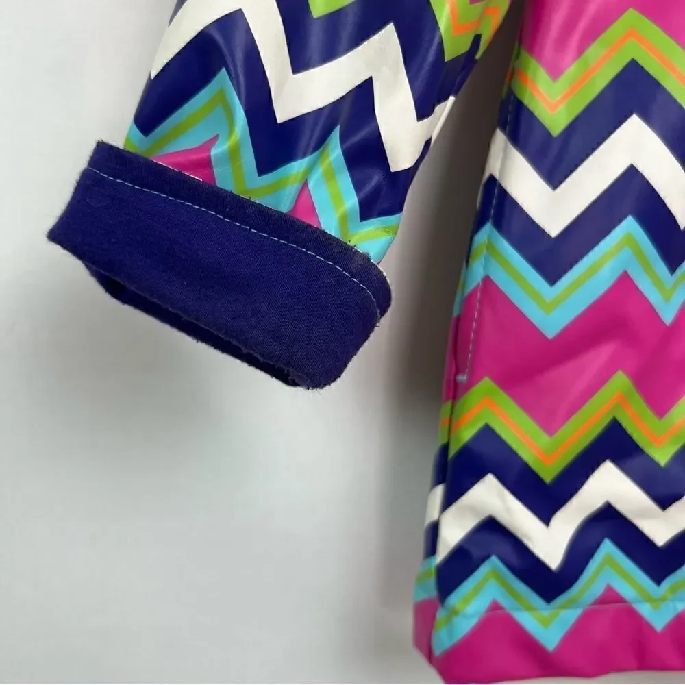 Hartstrings Purple and pink lined raincoat with hood